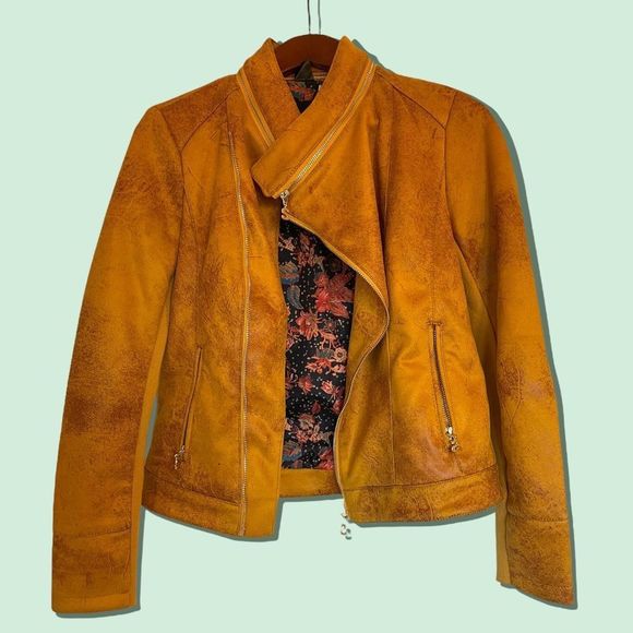 Desigual - Tan Chaq Merlin Suede Jacket - 6 - Picture 4 of 14